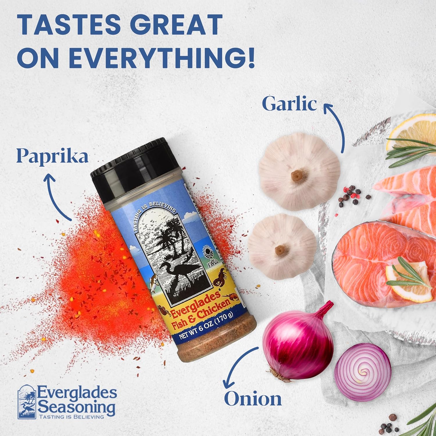 Everglades Seasoning Sampler Pack – 5 Flavors Cactus Dust, Heat, Fish & Chicken Rub 6 oz Each (Pack of 5) Made in USA, Bold & Savory Spices for Grilling, Cooking & BBQ - Image 4