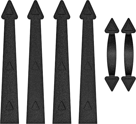 WINSOON Magnetic Garage Door Decorative Hardware Set of 6 | Strong Magnetic, Remove, Relocating, Without Tools or Drilling, Curb Appeal Faux Hinges and Handles Accents Hardware Kit
