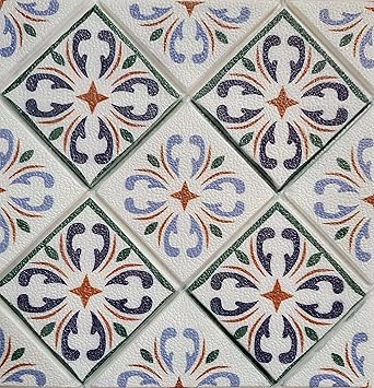 JAAMSO ROYALS 3D Tiles PE-Foam Wallpaper | Self Adhesive | Peel and Stick | Easy to Paste | Waterproof | 3D Wall Panel (35CM x 35CM, Tiles, QTY10)