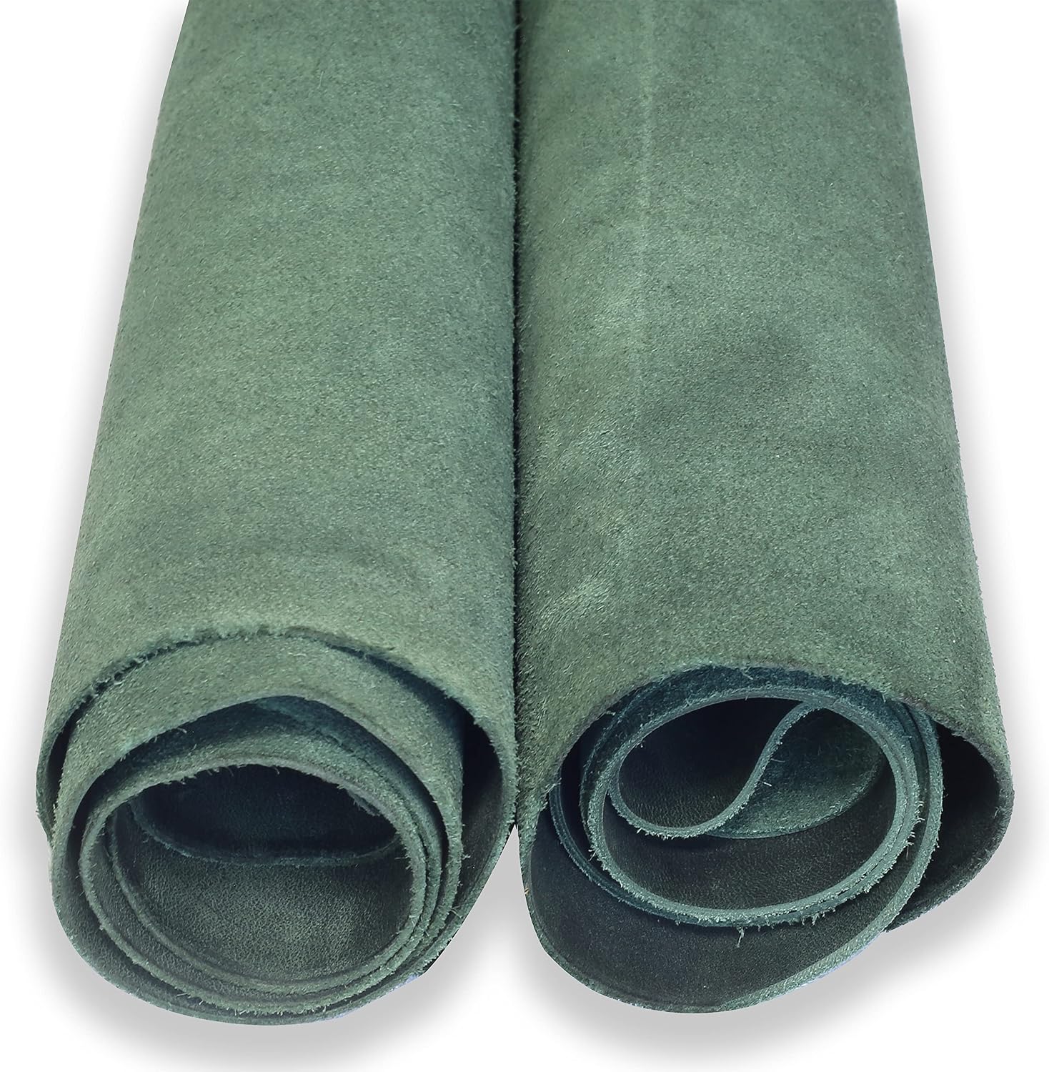 Real Leather Tooling Sheets - for Crafting Tools, Leather Wallets, Leather Materials - Thick Crazy Horse Leather Sheets - Not Faux Leather Sheets (Grassgreen, 12"x12")