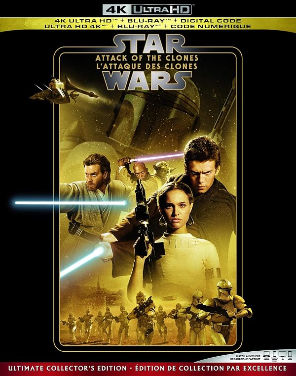 Star Wars: Attack of the Clones [Blu-ray] (Bilingual) by Disney - Used condition - CA$30.24