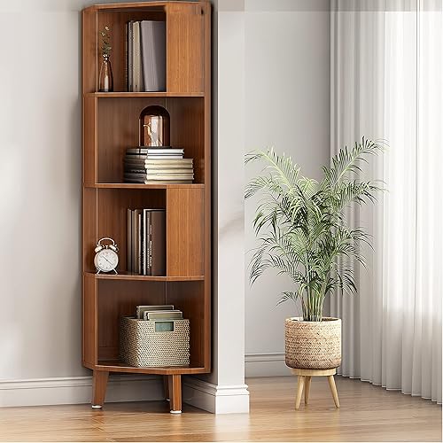 Miniatura 9 de BALANBO Estantería esquinera de 3 estantes, estantería esquinera industrial en forma de A, almacenamiento de esquina alto, estante multifuncional