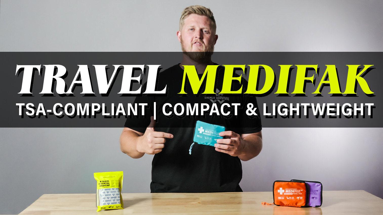 Amazon.com: EVERLIT CARE Travel Essential Medicine First Aid Kit I