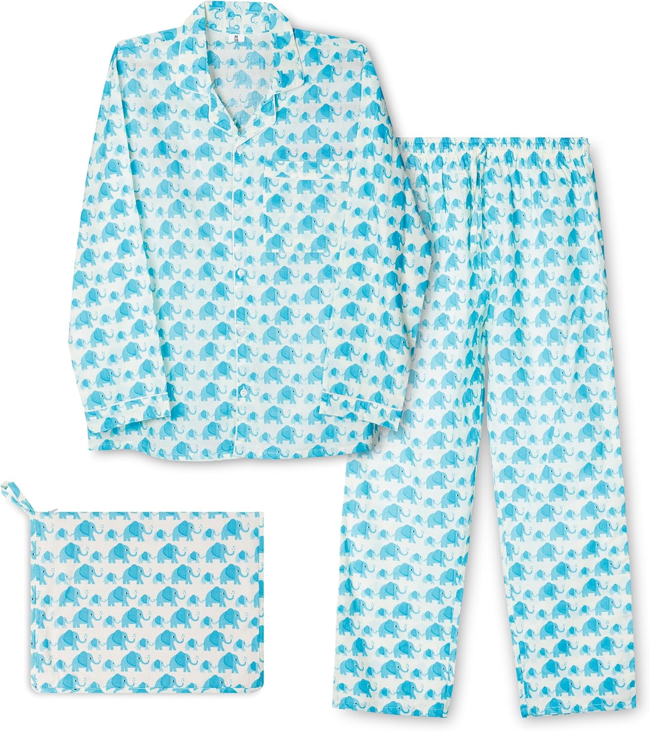 Huar Reindeer Mens Pajama Pants and Shirt Set - Animal Print Soft Cotton Mens Pajamas Set Pijamas Para Hombres Sleepwear Set