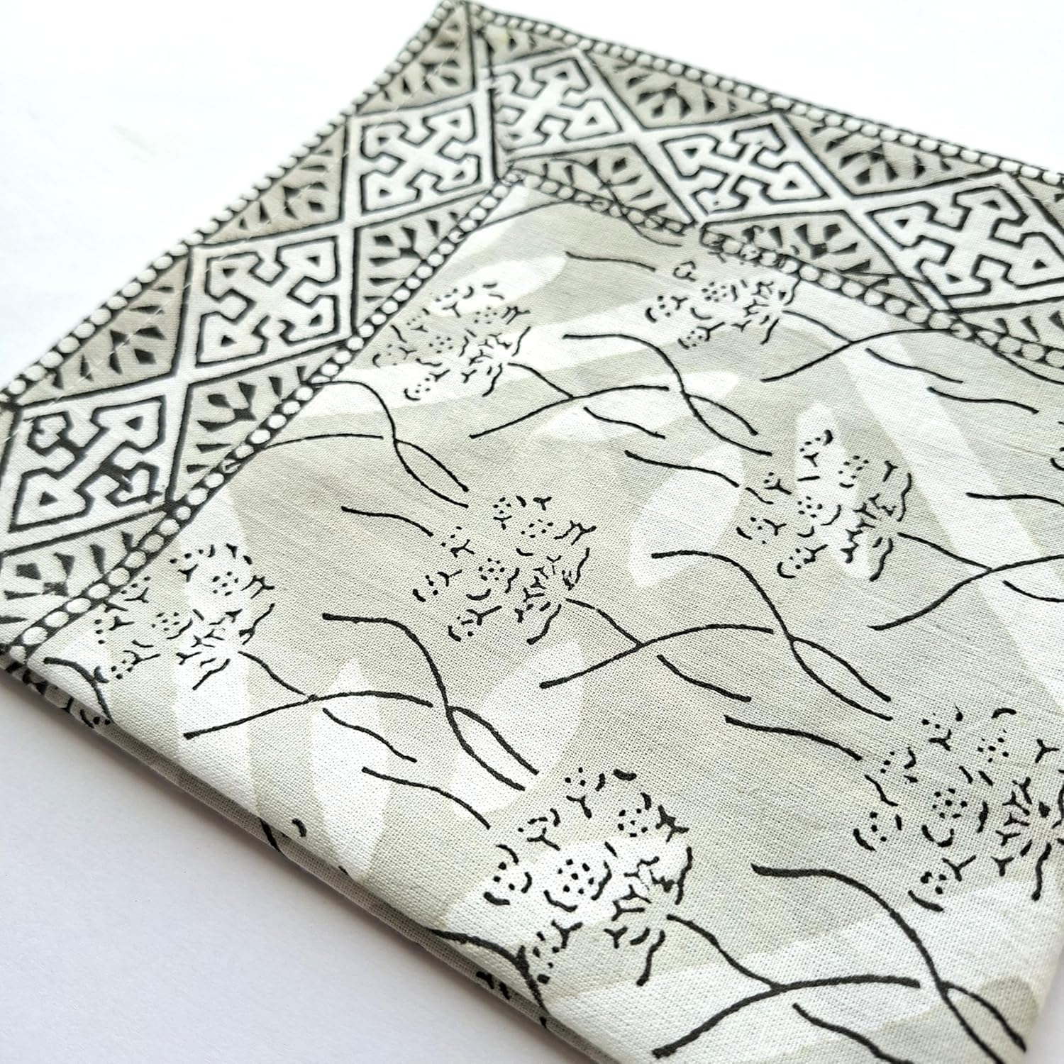Hand Block Printed placemat Cotton placemats + Napkins Block Printed Cotton tablemats Handmade placemats + Napkins Set Gift mat - 13x20, Napkin - 16x16 inches