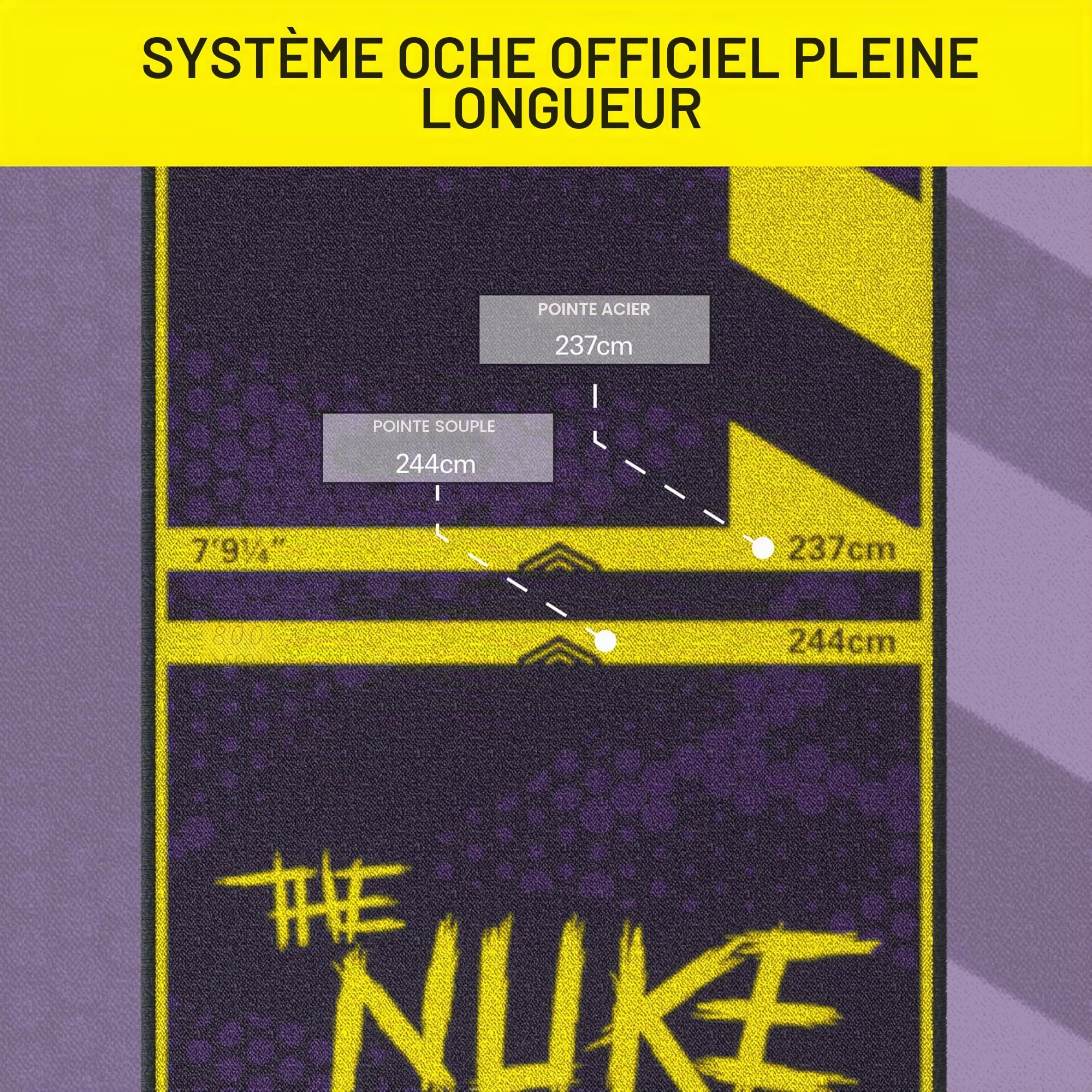 Target Darts Luke Littler Tapis de fléchettes The Nuke Darts | Tapis de fléchettes avec Pointe Souple et Pointe en Acier Distance de Ligne de Projection | Tapis antidérapant pour la Protection du Sol