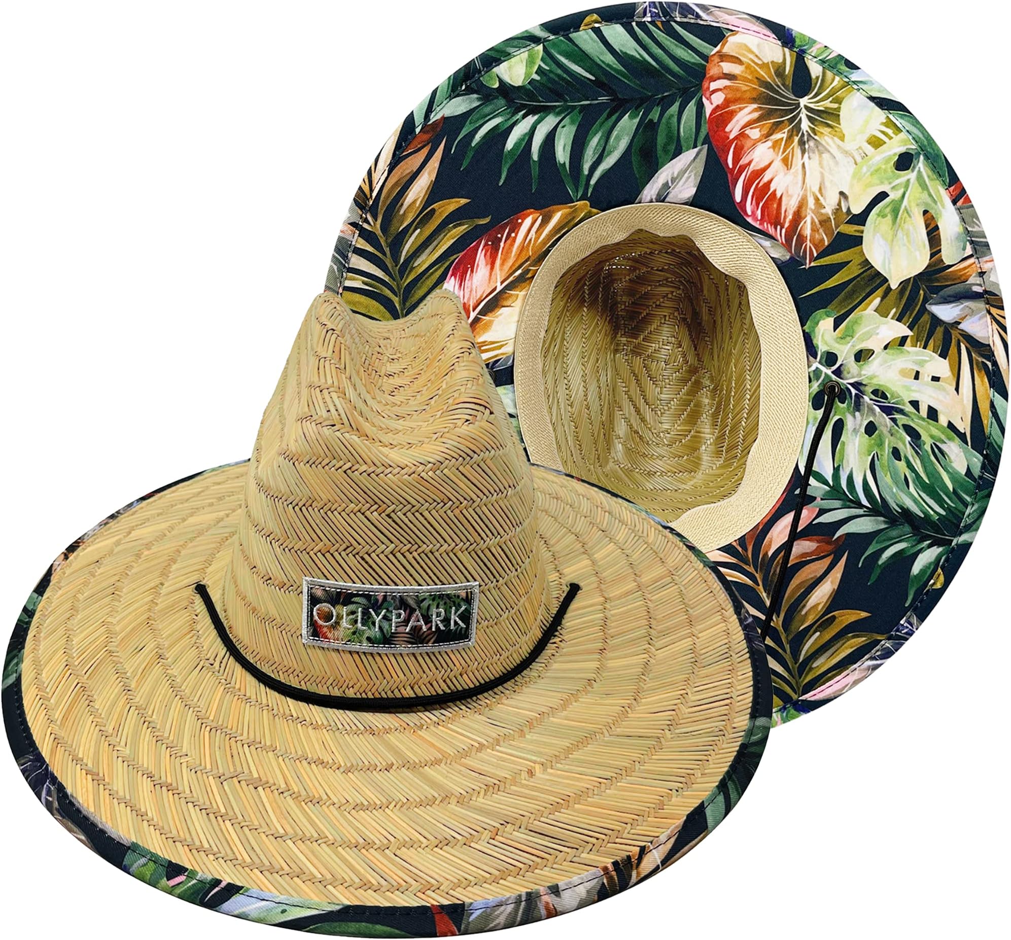 Lifeguard Straw Hats for Men & Women | Sun Hats with 12 Prints & UPF50+ | M, L & XL Hats