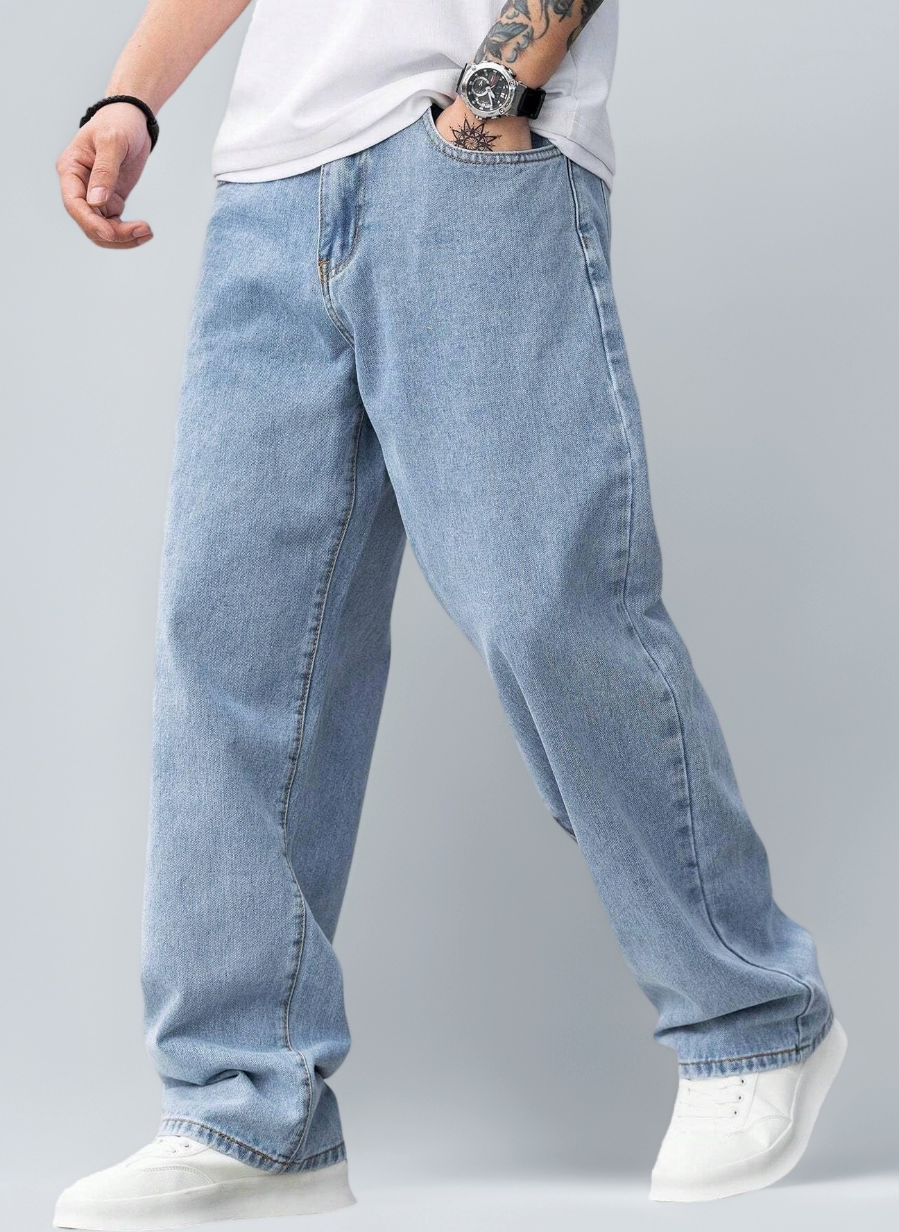 LYMIO Men's Baggy Jeans