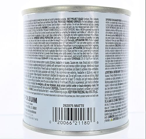 Miniatura 4 de Media pinta de poliuretano de acabado mate transparente suave al toque Varathane 262075, 262075