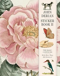 John Derian Sticker Book II: 700+ Vintage Flora, Fauna & Animal Stickers for Adults & Kids Decor
