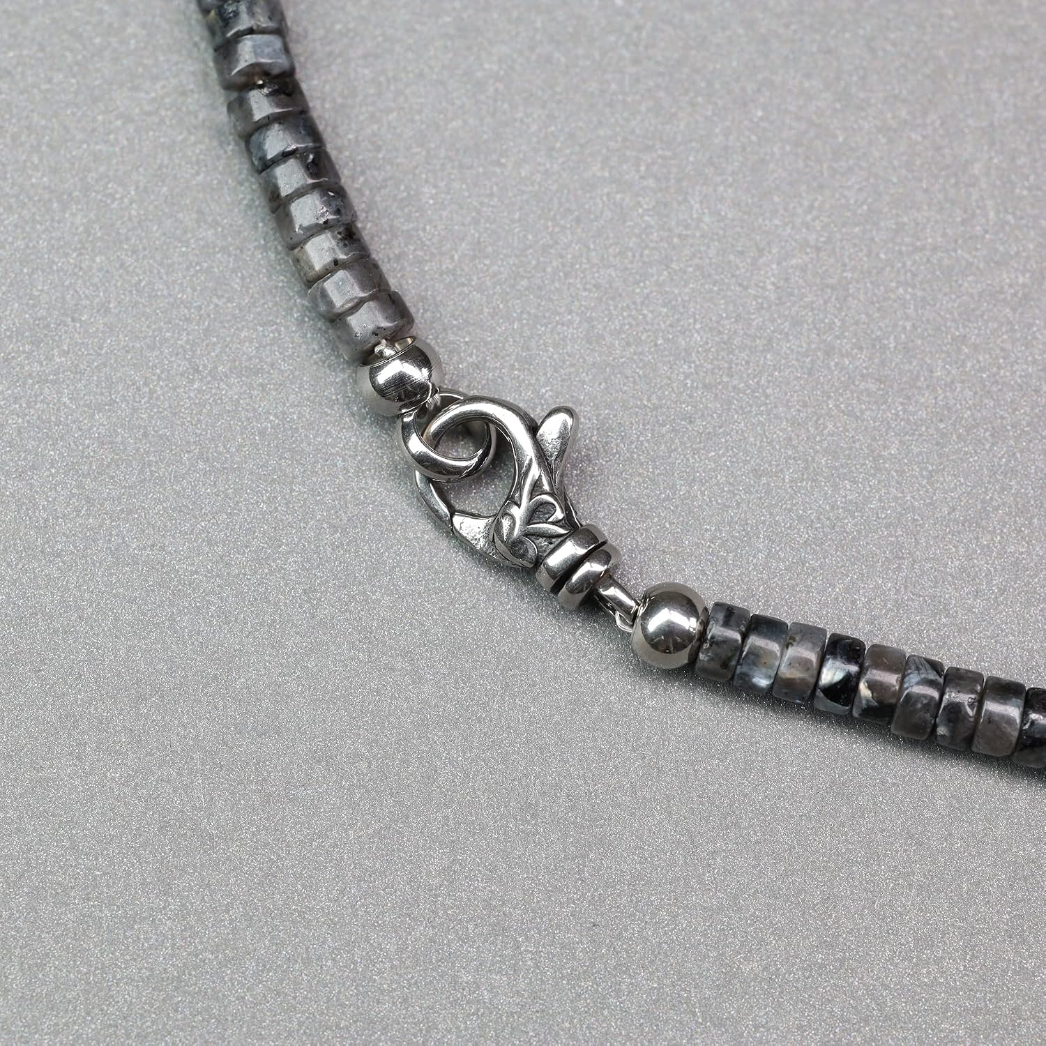 COAI Men's Beaded Necklace, Heishi Crystal Necklace for Men 20-26“