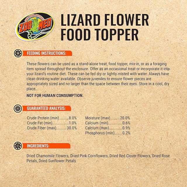 Foto 3 de 4 de Zoo Med Flower Food Topper for Lizards 1,4 Ounce