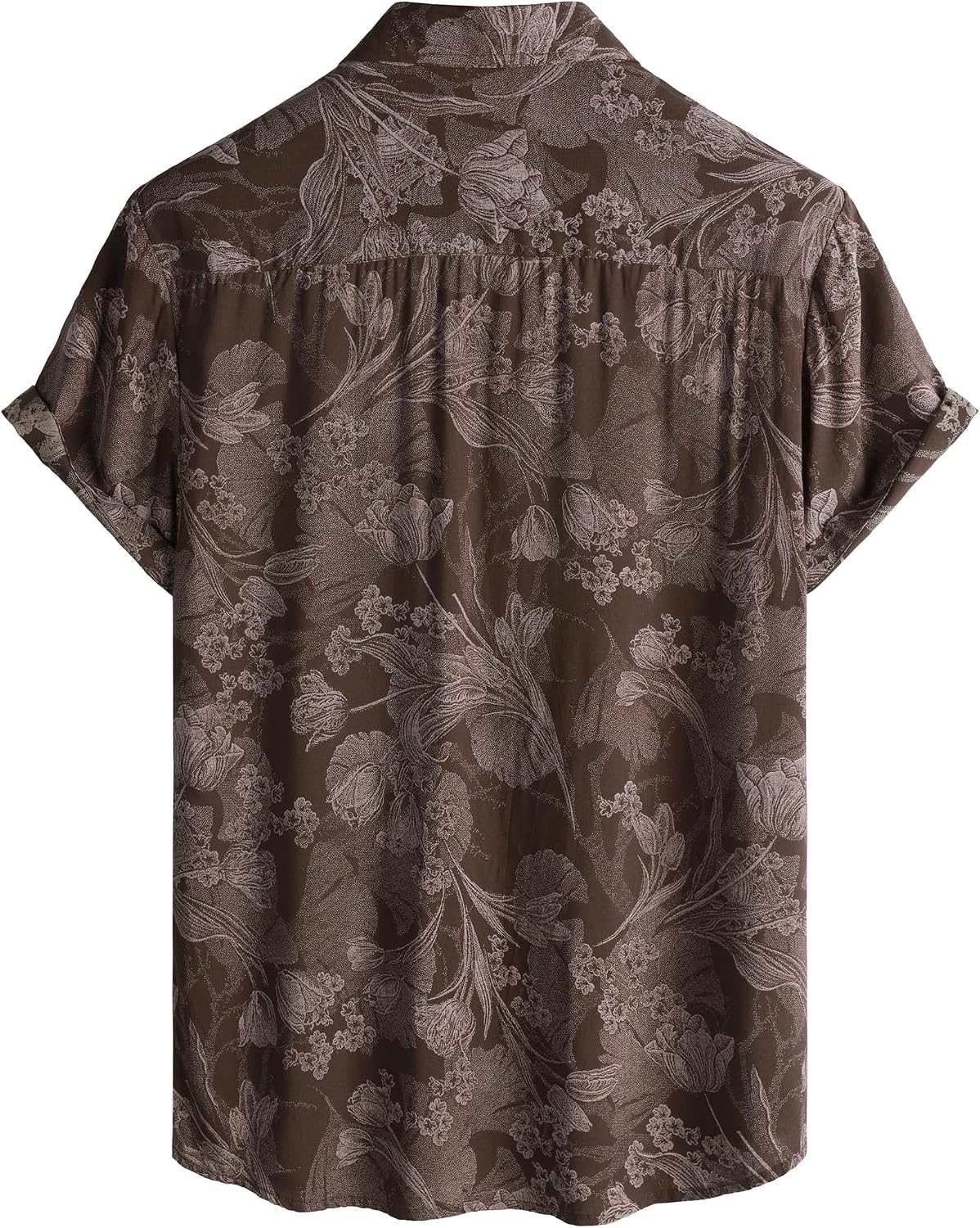 JOTOOK Mens Hawaiian Shirt Short Sleeve Button Down Tropical Shirts Casual Floral Summer Beach Shirt thumbnail