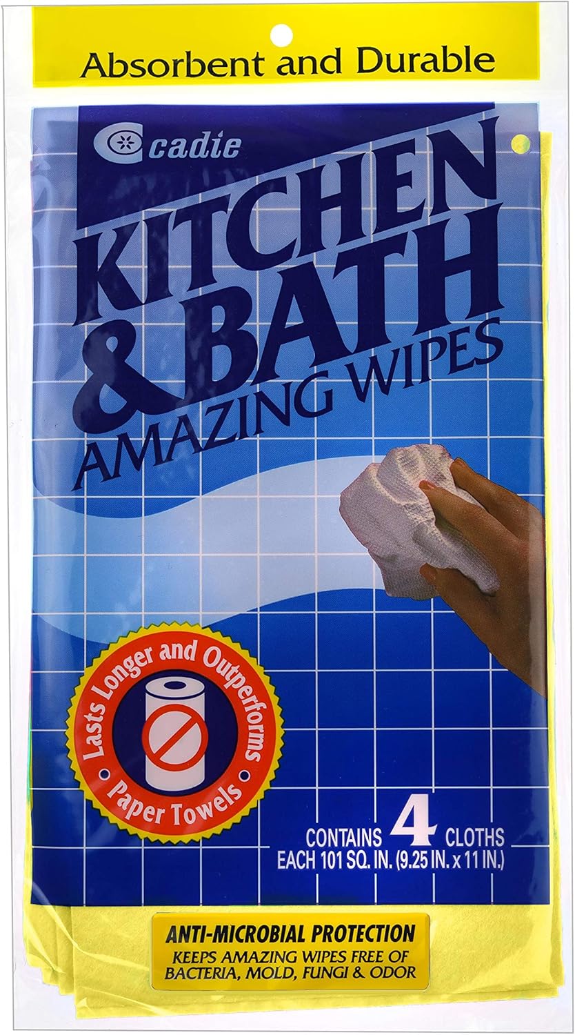 Amazon.com: Cadie Kitchen and Bath Amazing Wipes - Absorbent and Reusable Cloth for Washing ...