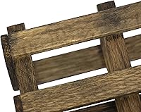 Vista 8 de Consdan Servilletero de madera, adecuado para cocina, restaurante, bar, oficina, fiestas, decoración del hogar (roble antiguo)