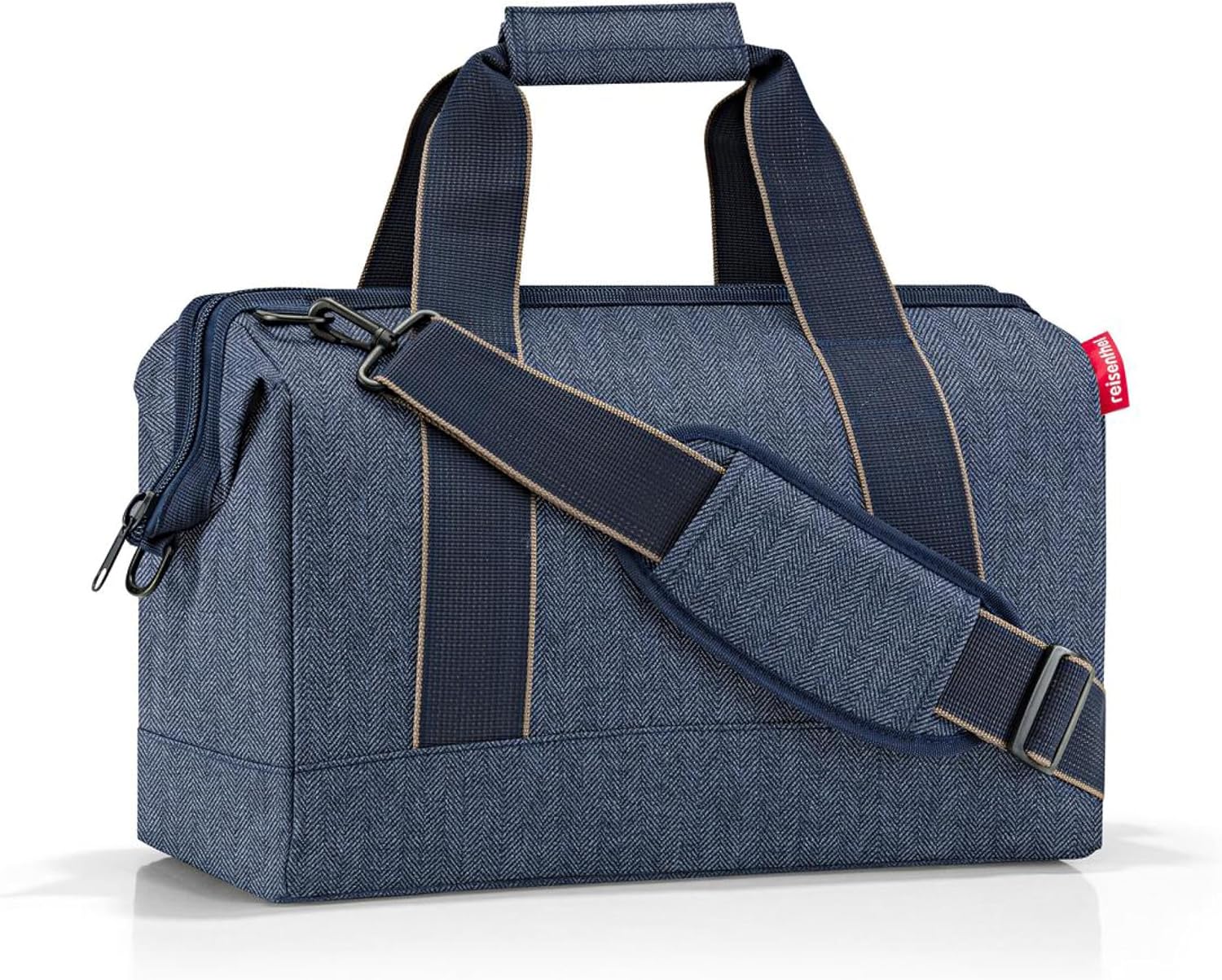 Reisenthel MS4113 ALLROUNDER M HERRINGBONE DARK BLUE Gym Bag Women's HERRINGBONE DARK BLUE Size Unica, Dark Blue, One Size, Sport