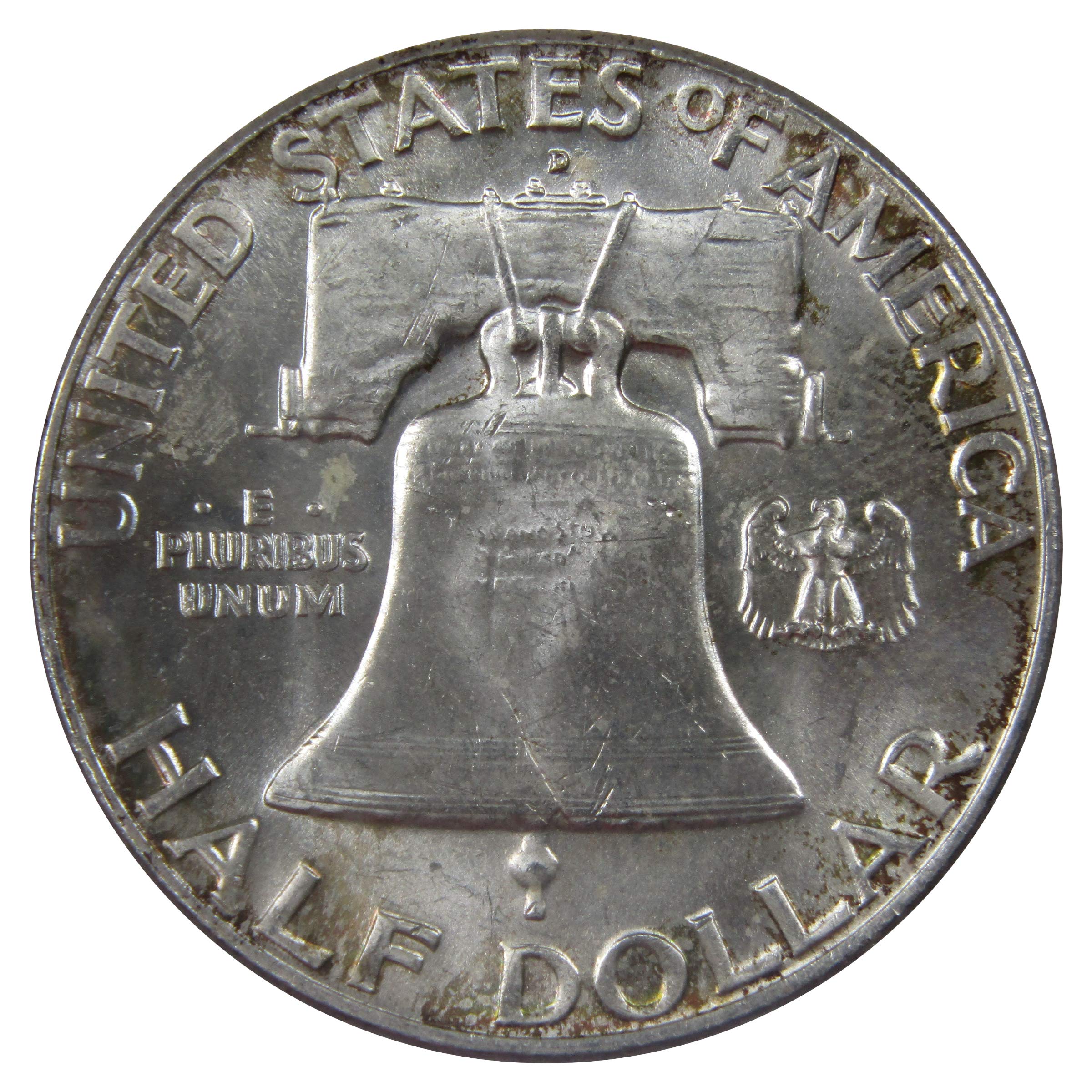 1961 D Franklin Half Dollar BU Uncirculated Mint State 90% Silver