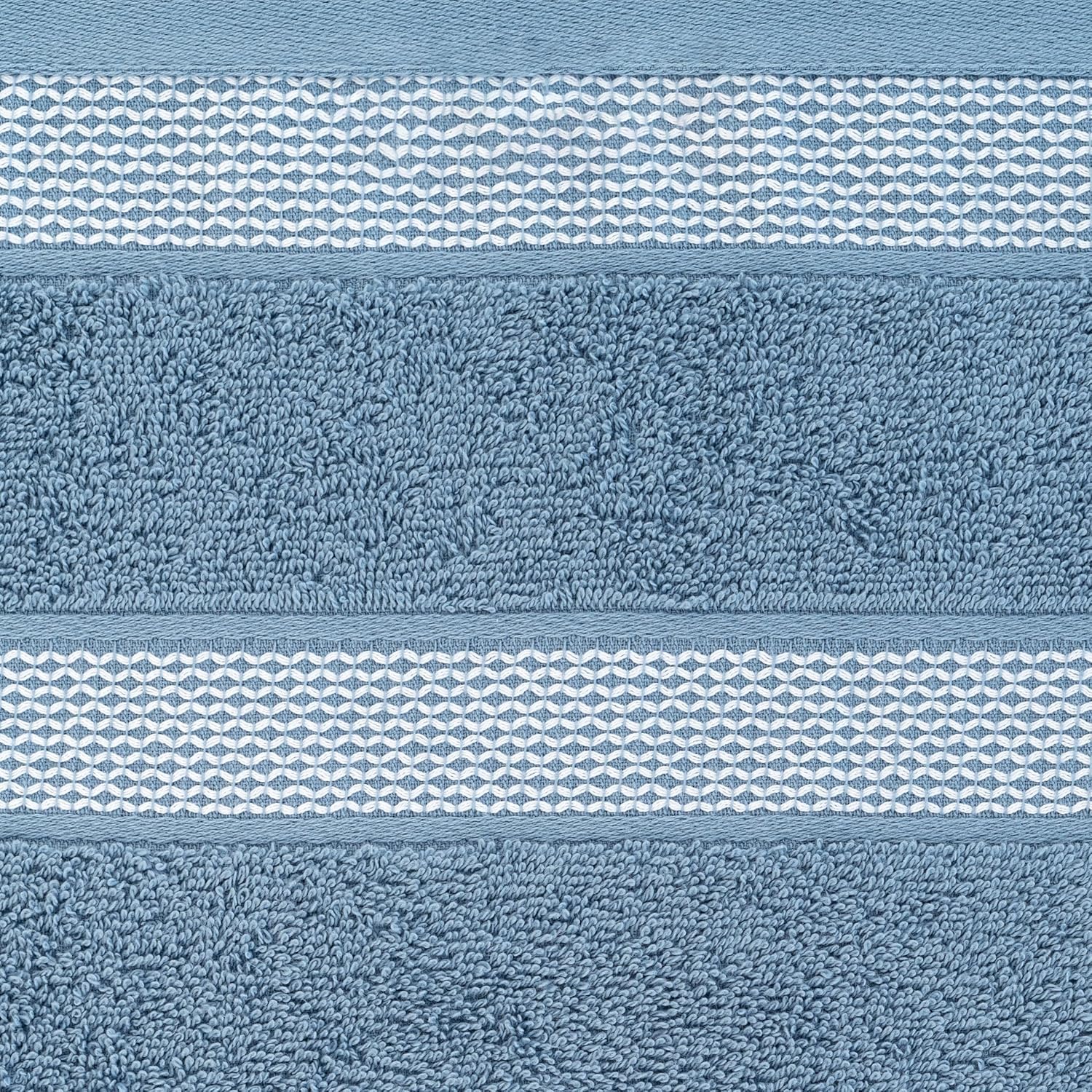 Casa Copenhagen Juego de 6 Toallas de baño 600 gsm, Azul empolvado | Solitaire 100% algodón egipcio puro para baño, cocina y ducha: 2 toallas baño, 2 de mano, 2 paños (set regalo mujer y hombre)