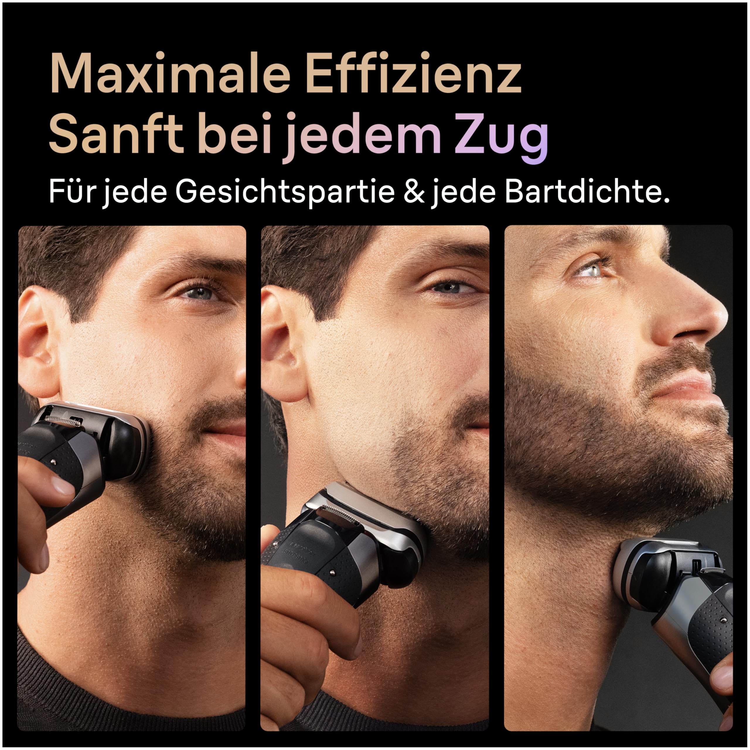 Braun Serie 9 Pro + Elektrorasierer für Bart, nass & trocken, 5 + 1 ultradünne Präzisionsklingen, Bartschneider für Herren, Bartschneider, 60 Minuten Verwendung, Ersatzkopf, SmartCare 6-in-1-Station