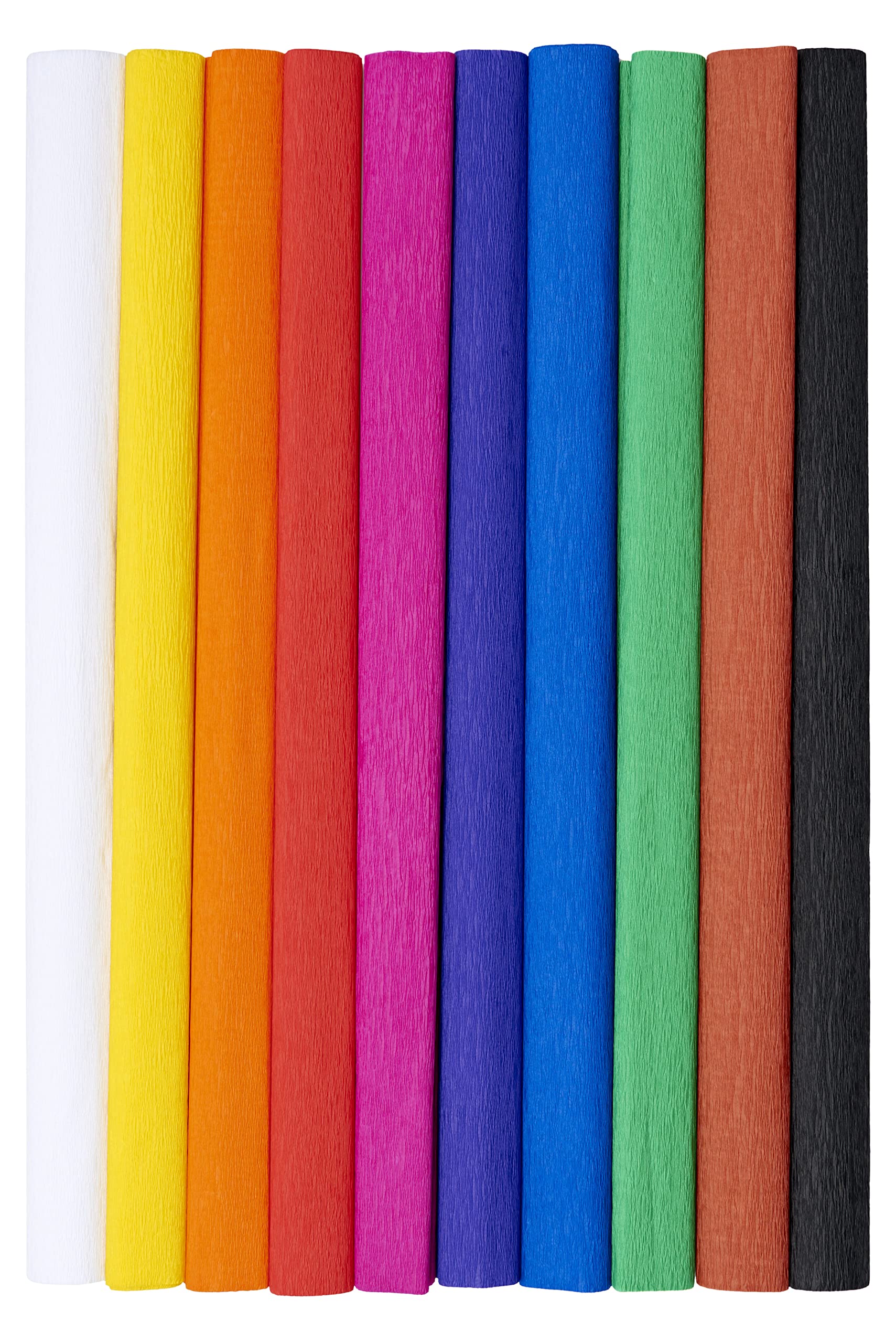 Crepe Paper 50 x 200 cm Classic Colour Mix Pack of 10