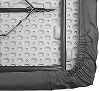 Vista 9 de Shamrock Home Mantel de poliéster ajustable de 8 pies, mantel rectangular elástico, mantel ajustable para mesas de 8 pies, funda de mesa de picnic