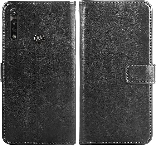 Miniatura 4 de Asuwish Funda compatible con Moto G Power 2020, protector de pantalla de vidrio templado y funda de cuero con tapa para tarjetero, accesorios