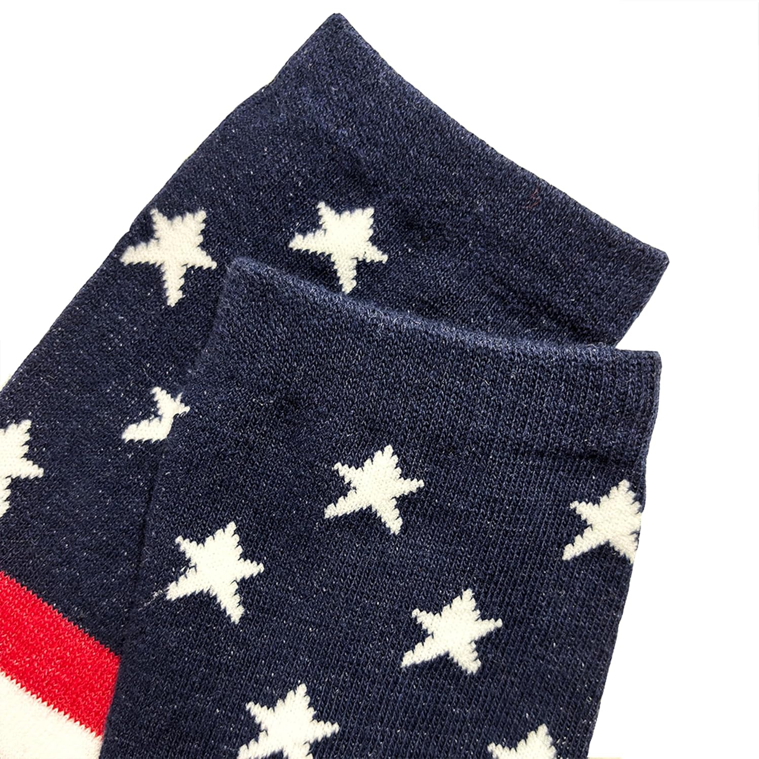 Mawjom Kids Patriotic Knee High Socks Stars & Stripes USA Flag for Independence Day 4th of July 4-6 Toddler