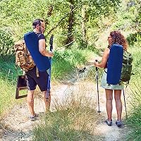 Vista 8 de Tangkula Colchoneta de dormir autoinflable, colchón inflable de 3 pulgadas con valor de 9.5R, tapete de espuma aislante con almohada, almohadilla