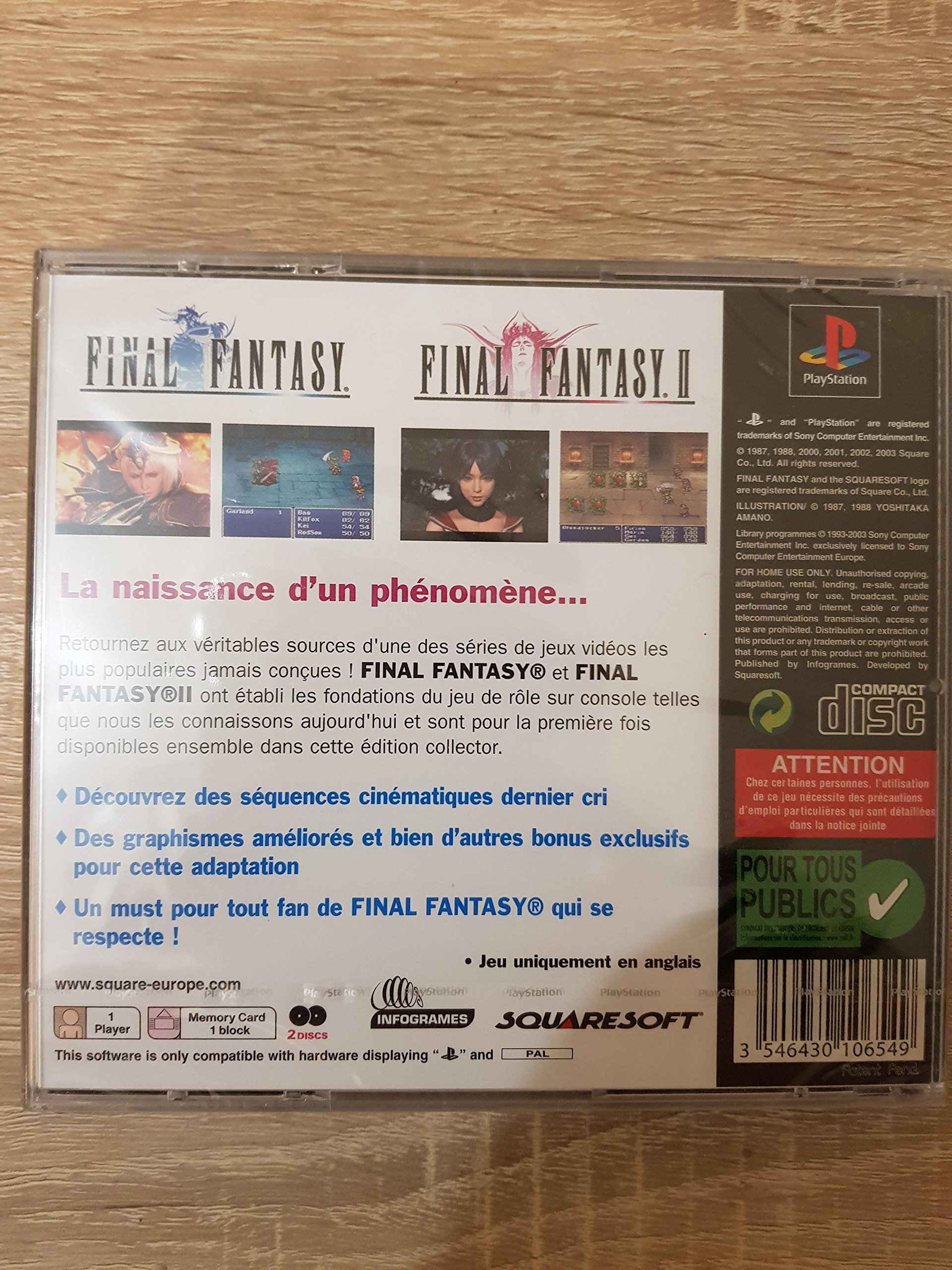 PS1 - Final Fantasy Origins - Leia a descrição | Brasil