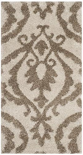 Florida Shag Collection Accent Rug - 2'3" x 4', Cream
