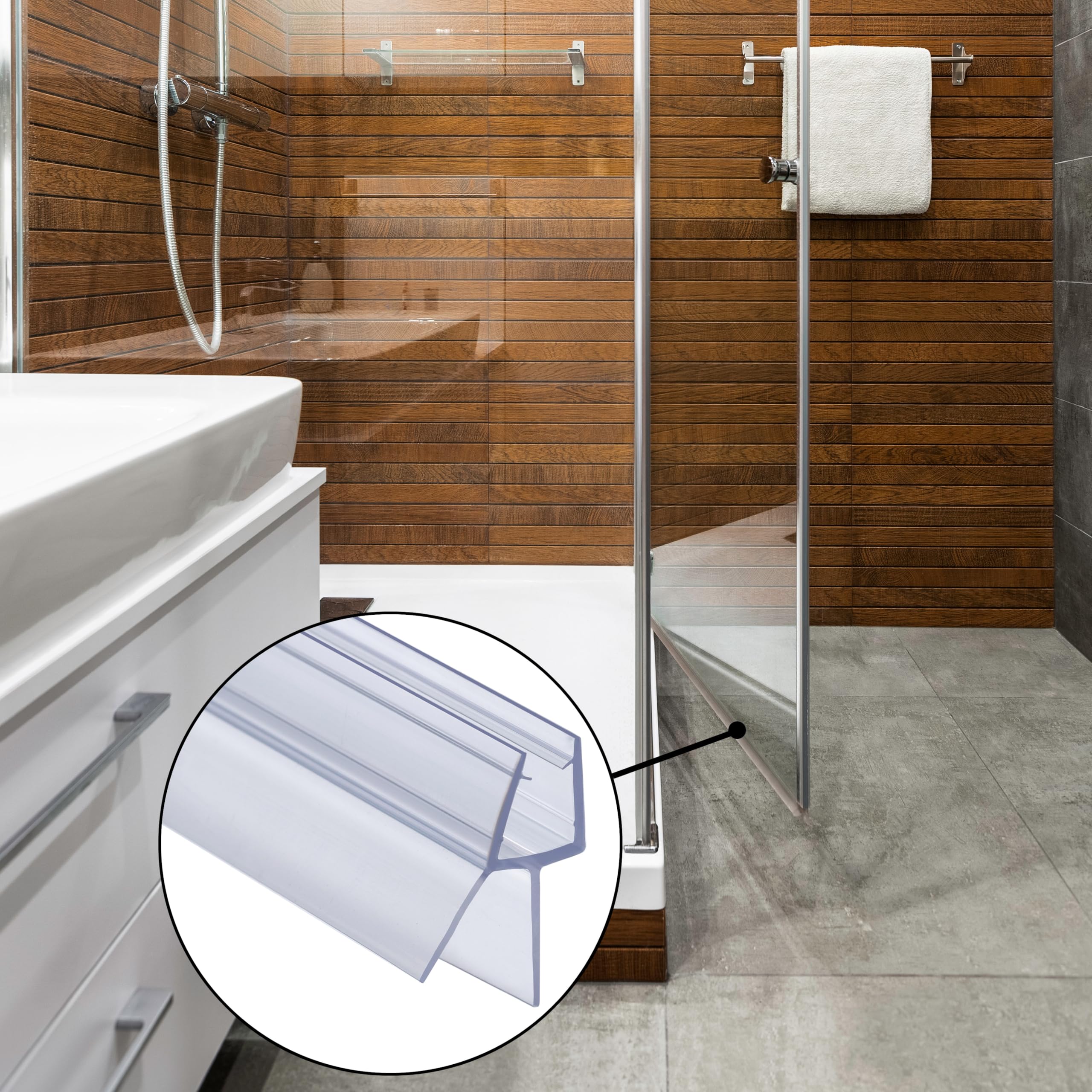 Hochwertige Wasserabweiseprofil Für 8mm Glas