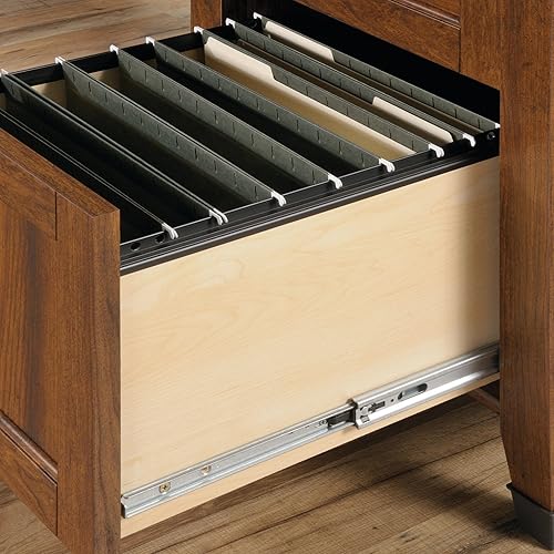 Miniatura 9 de Sauder Carson Forge Escritorio de computadora esquinero, color cerezo., Material Reciclado