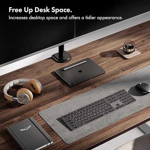 Miniatura 5 de VonHaus Soporte de monitor doble para pantallas de 13-32" - Soporte de escritorio de doble brazo con abrazadera - Inclinación ergonómica de 180,