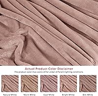 Vista 4 de Utopia Bedding - Manta de microfibra de vellón, ligera, mullida, suave, antiestática, color rosa (60 x 50 pulgadas)