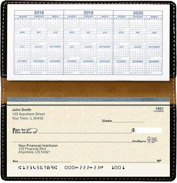 CAROUSELCHECKS Joyous Sunflower Laser Engraved Leatherette Checkbook Cover