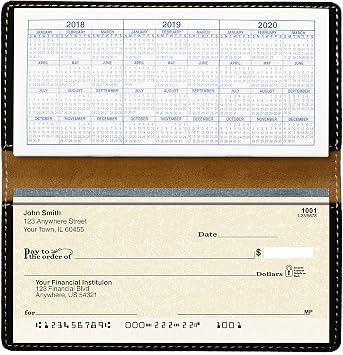 CAROUSELCHECKS Joyous Sunflower Laser Engraved Leatherette Checkbook Cover