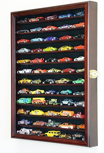 Miniatura 7 de Hot Wheels Matchbox 164 Scale Diecast Display Case Cabinet Wall Rack wUV Protection