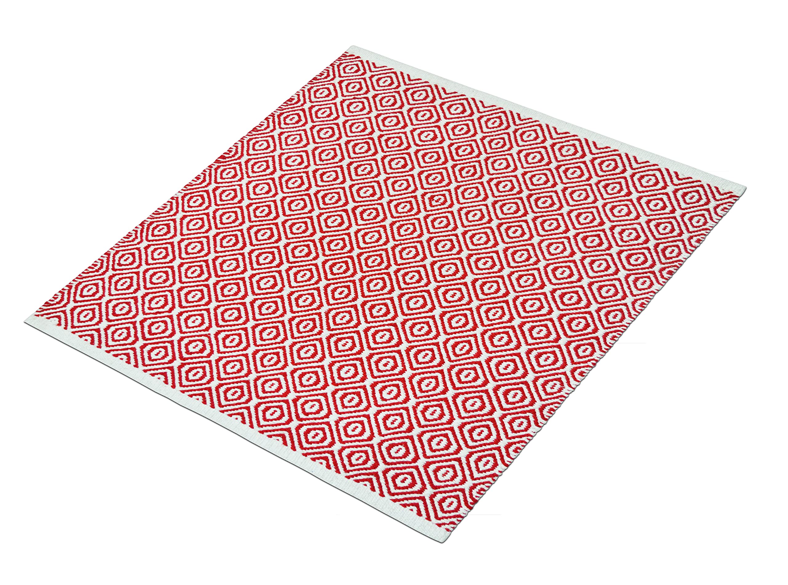 house of handmade™ Multipurpose Pooja Mat, Aasan Mat for Meditation, Sitting Floor Mats 100% Cotton Thick Square Puja Matt. Size - 70X70 cm RED-image-41