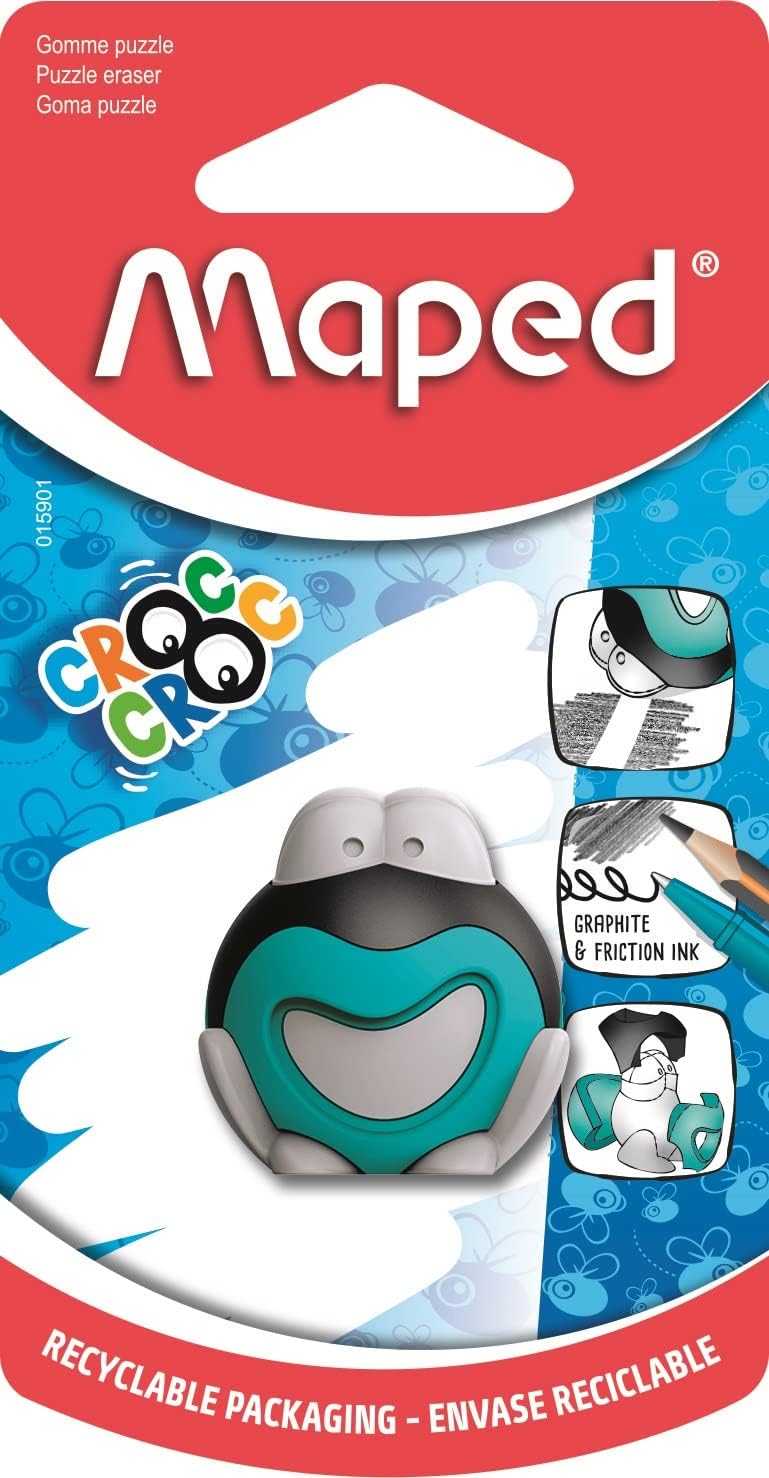 MapedMAPED Croc Croc Frog Puzzle Eraser