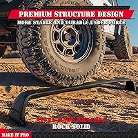 Vista 7 de KitsPro Barras transversales para portaequipajes de techo de 260 libras para Jeep Wrangler 2007-2026, Jeep Gladiator 2020-2026, barra transversal