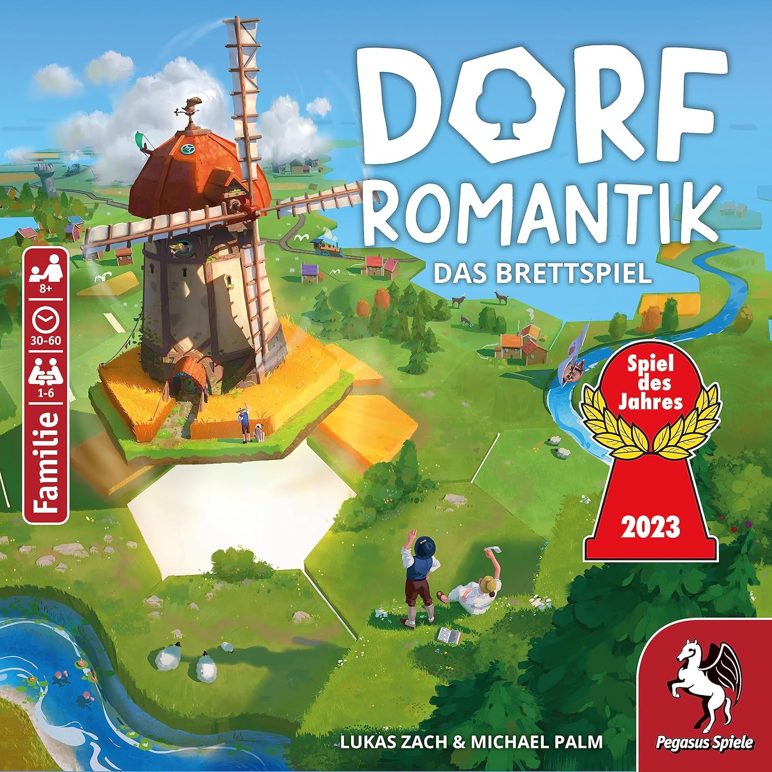 Pegasus Spiele 51240G Dorfromantik *Spiel des Jahres 2023* Brettspiele