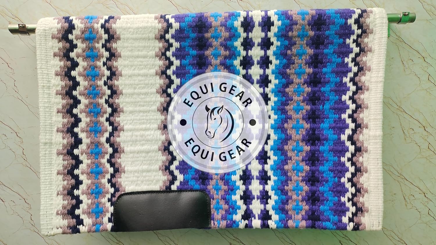 Horse Western Show Saddle Blanket/New Zealand Wool Western Saddle Blanket Top Wool Pad Sensor Flex (Customization Available) N252