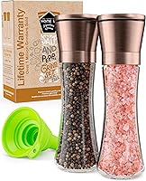 Vista 15 de HOME EC Molinillo de sal o pimienta original de acero inoxidable, 1 paquete, molinillo de sal marina o molinillo de pimienta ajustable de cerámica