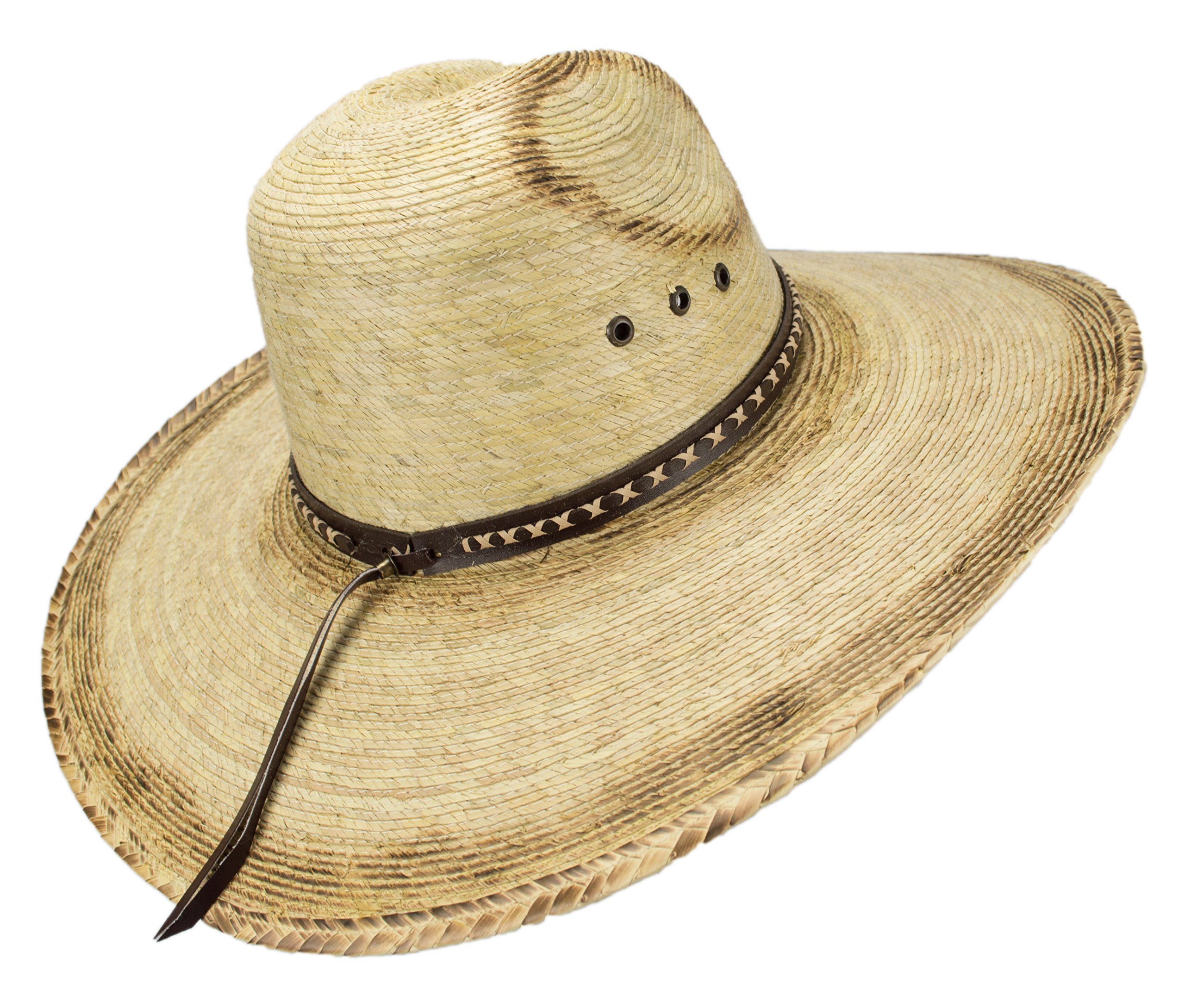 Large Mexican Palm Leaf Cowboy Hat 
