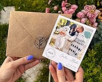 Vista 6 de imanes ultragruesos para guardar la fecha con foto, pack de 10 a 300, personalizados para bodas con sobres gratis
