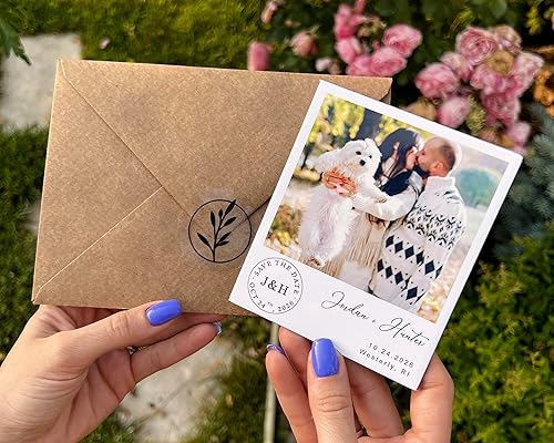 Miniatura 6 de Ultra-Thick Photo Save the Date Magnets, Pack of 10 to 300, Personalized Save the Dates for Weddings with Free Envelopes