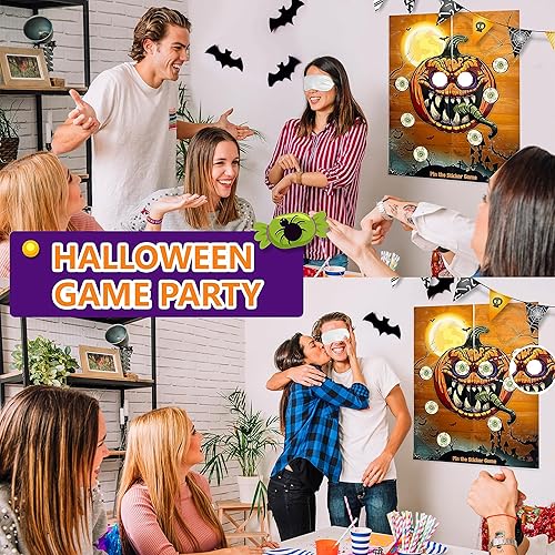 Miniatura 6 de Juegos de Halloween para niños y adultos, juegos temáticos de calabaza de Halloween, actividades de fiesta de Halloween