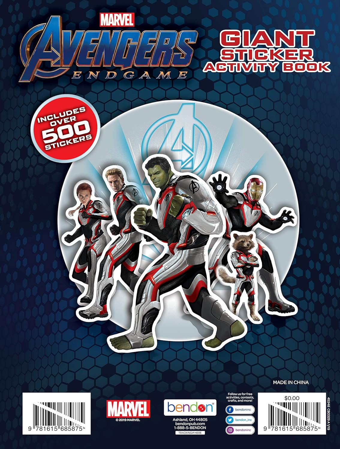 Marvel Avengers Giant Sticker Activity Book with Over 500 Stickers Bendon 45348