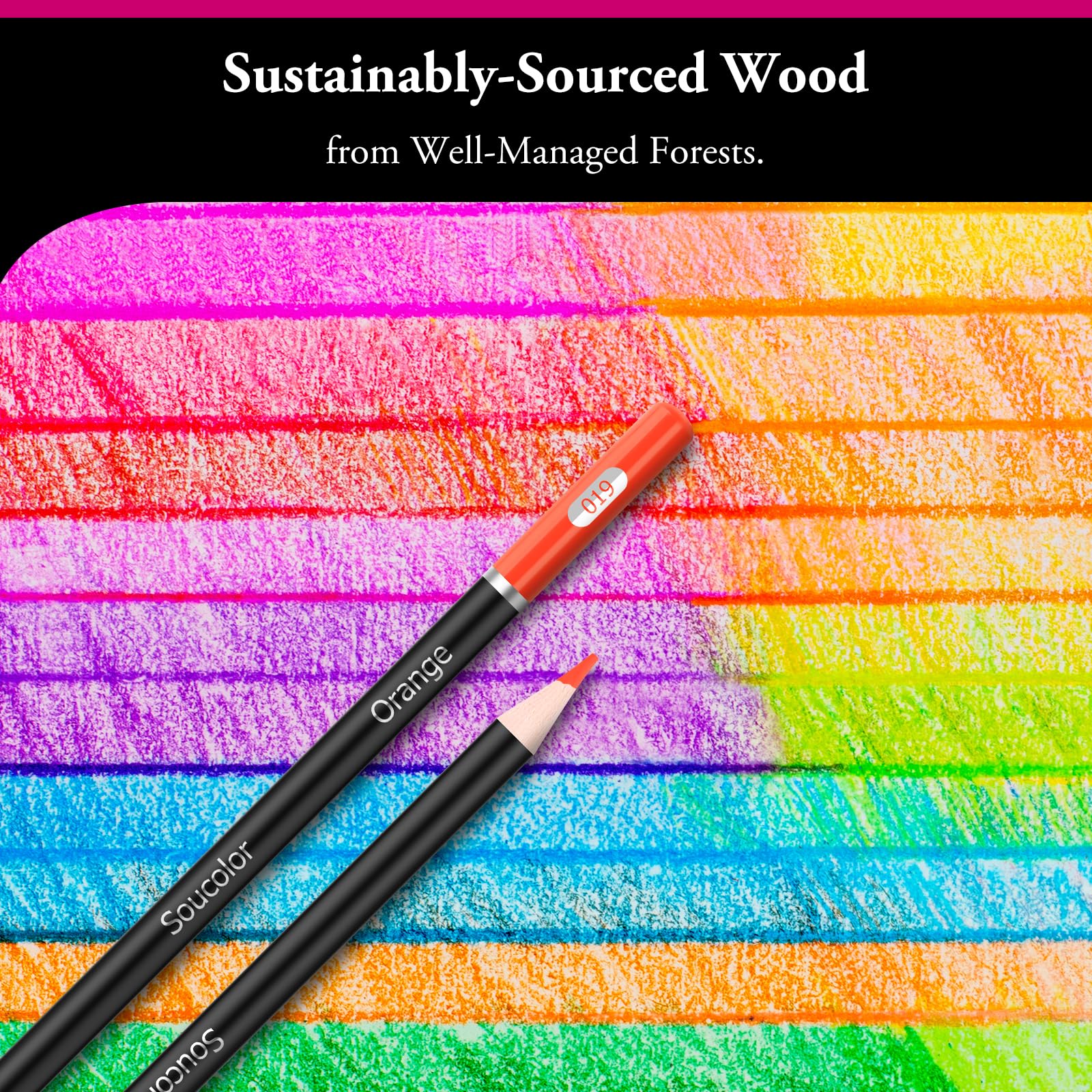 Soucolor 72 Colored Pencils - Vibrant Art Kits -8