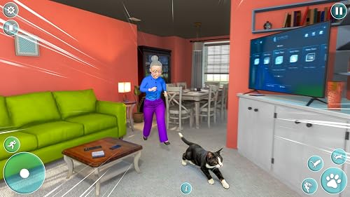 Simulateur de chaos de chat coquin Chat de compagnie virtuel de l'enfer dans la vie de grand-mère – vue 5